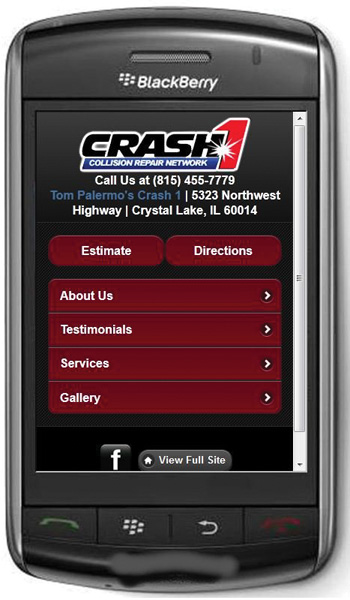 all the important things a consumer needs to know are just a tap away on the mobile version of tom palermo's crash1 website.
