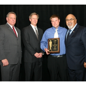 (left to right) mark woirol (i-car board member), john van alstyne (i-car ceo), michael lonabaugh (southwest region and instructor of the year award recipient) and gene lopez (southwest regional manager)