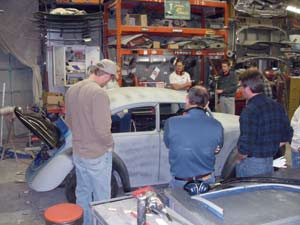 Kielian recently hosted a workshop on chopping the top of a VW Bug...another way to demonstrate his passion for the industry.