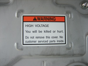 High-voltage batteries typically contain a warn-ing that states, “You will be killed or hurt.” Notice the emphasis on the word “killed.”