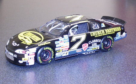 Church Brothers’ Avon shop keeps a die-cast model of Dale Earnhardt Jr.’s #7 Monte Carlo as a memento from when they sponsored him in 1997 at Bristol Motor Speedway.