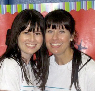 (Left) Jackie Ferrier, senior national account manager at Sterling Autobody, and her sister Vanessa, a physical education teacher at Indian Valley, came up with the idea for the fundraiser.