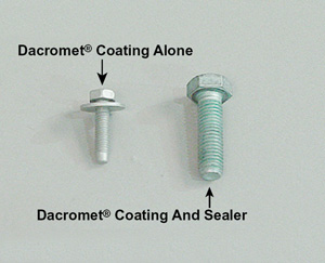 2. proprietary coating (dacromet), especially for dissimilar metals. 