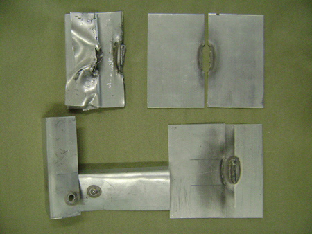examples of destructively tested welds from the i-car steel weld quality test.