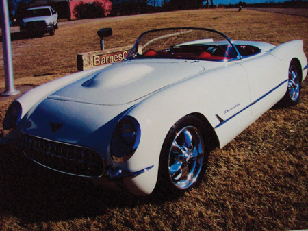 1954 corvette, which was featured in corvette fever magazine. (photo courtesy of riverside auto body). 