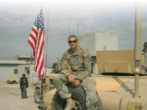 jason clary in afghanistan with the 82nd airborne division.