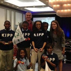 Fix Auto President and COO Paul Gange with students from KIPP of New Orleans.