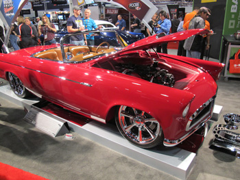 The 2012 Ridler Award-winning 1955 Ford Thunderbird, painted in Glasurit 90-Line Brilliant Red, owned by Dwayne Peace, designed by Jonathon Peace and built by Torq’d Design Lab and Greening Auto Co.