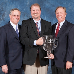 From left to right: Greg Benckart, VP, PPG Automotive Refinish Americas; Darren DeWitt, President, Colors Edge Inc.; John Outcalt, VP, PPG Global Automotive Refinish.