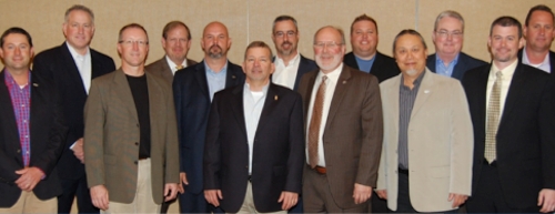 The 2014-2015 SCRS Board of Directors (left to right): CJ Vermaak, Domenic Brusco, Jim Sowle, Dusty Womble, Aaron Clark, Bruce Halcro, Luis Alonso, Ron Reichen, Brett Bailey, Kye Yeung, Rodes Brown, Andy Dingman and Paul Val. Photo provided by Joel Gausten, TGP Inc.