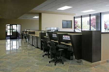 Car West provides a business center for customers