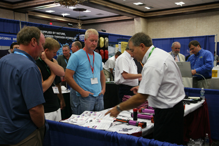 the waterborne conference trade show featured exhibits, products and hands-on demonstrations from 25 companies.