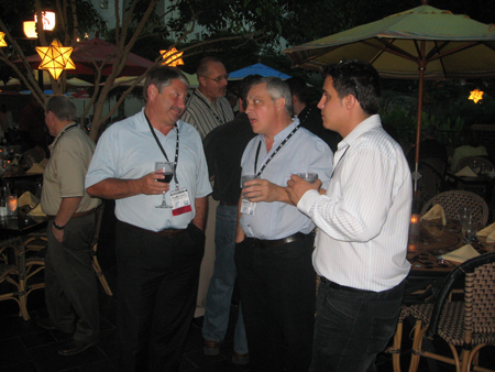 ppg mvp conference attendees mingle at a dinner reception held at the opryland resort.
