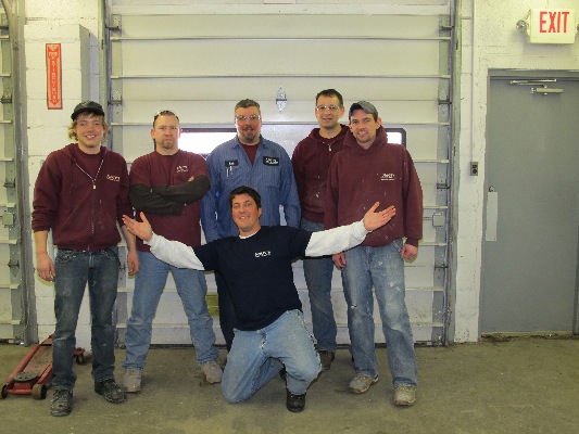 6. farewell to my compadres: (l to r) stevie, eddie, rich, kevin and travis. i’m off to the doylestown store.