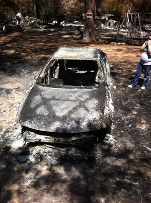 A wildfire in Bastrop County, Texas, destroyed cars, houses and many families' lives.