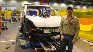 American Cameron McCreery took 11th place in the auto body portion of the WorldSkills Competition.